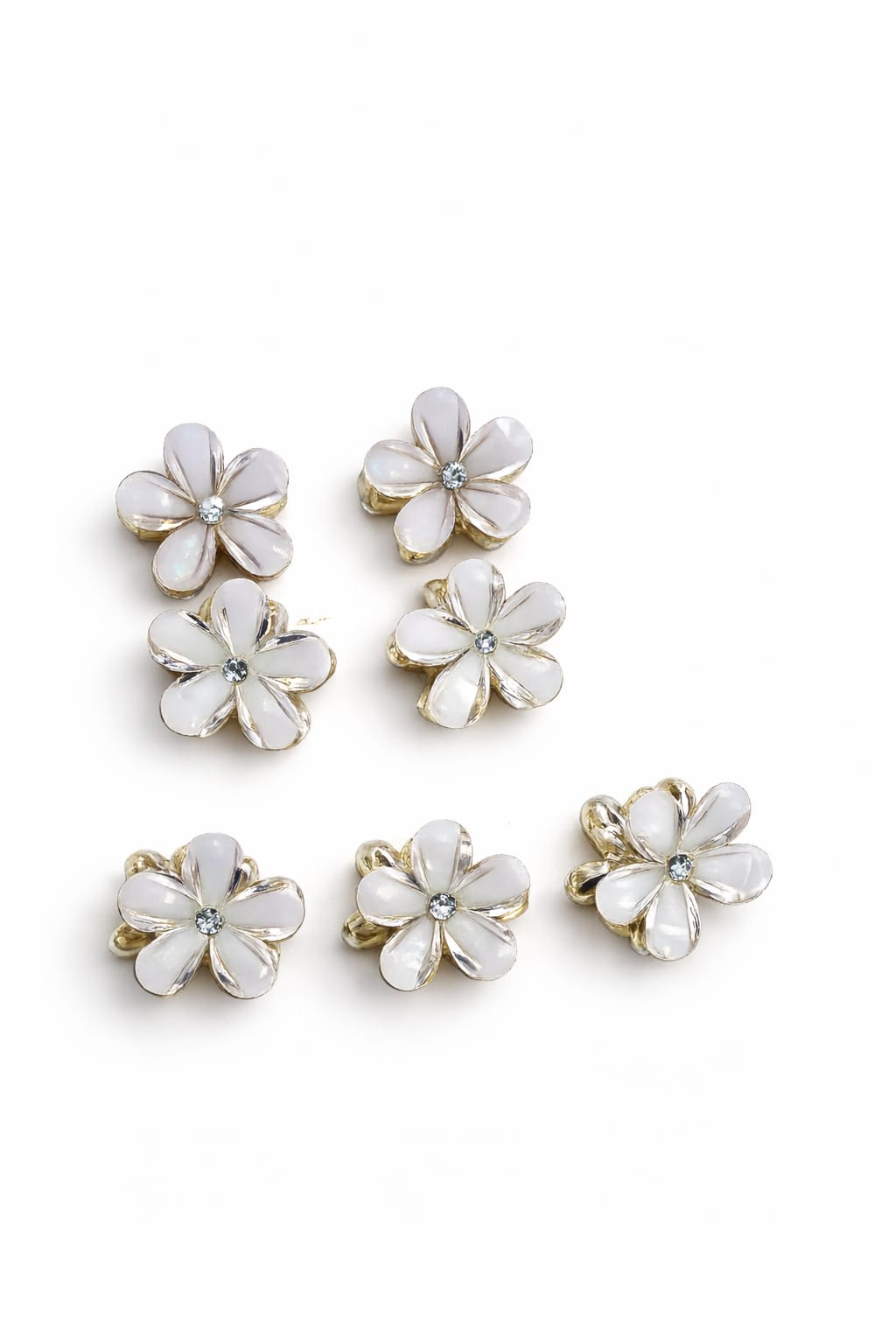 Gold and silver inner coating high quality stone plated hair accessories