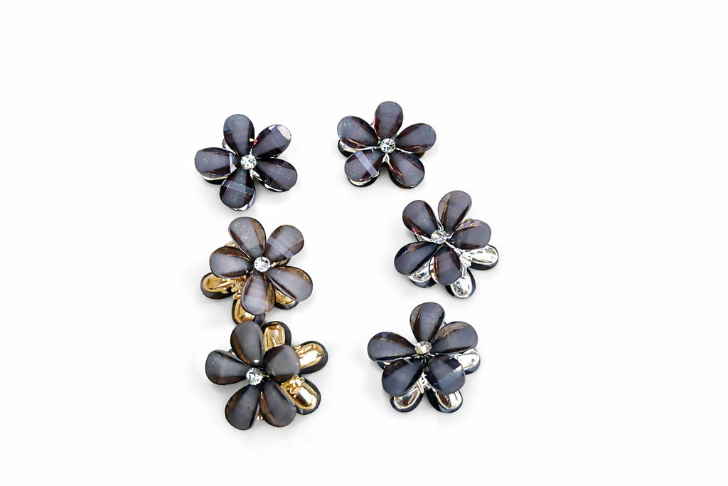 Gold and silver inner coating high quality stone plated hair accessories