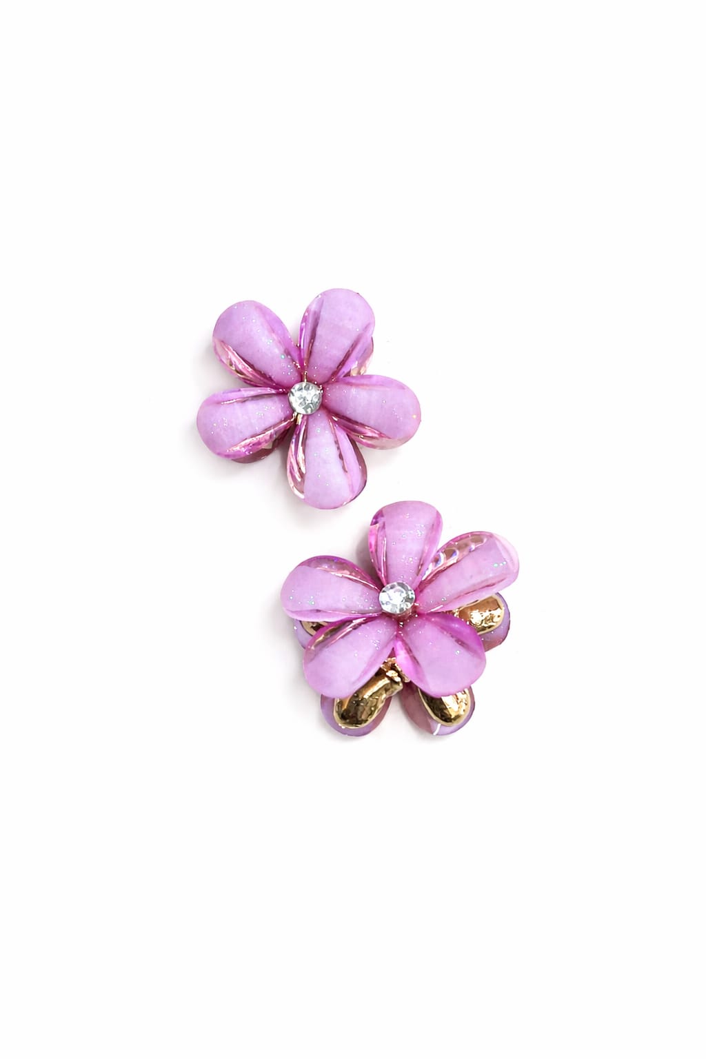 Gold and silver inner coating high quality stone plated hair accessories