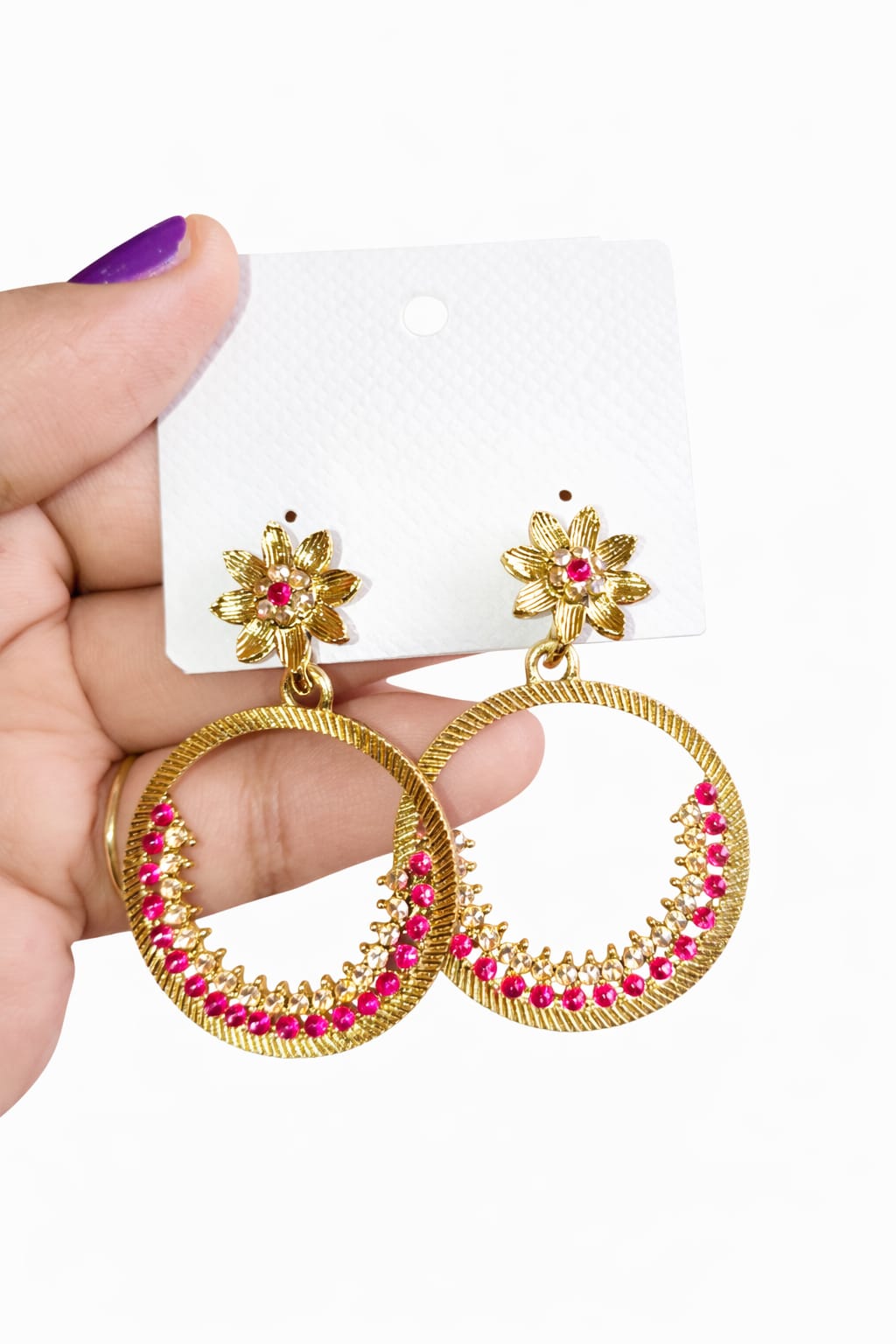 Flower stud earnings