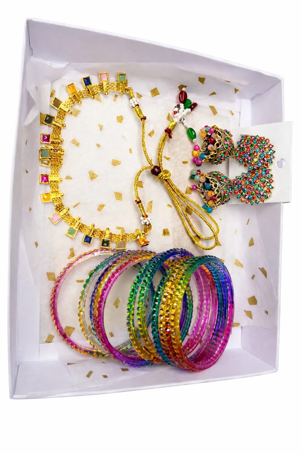 Glass bangles combo set