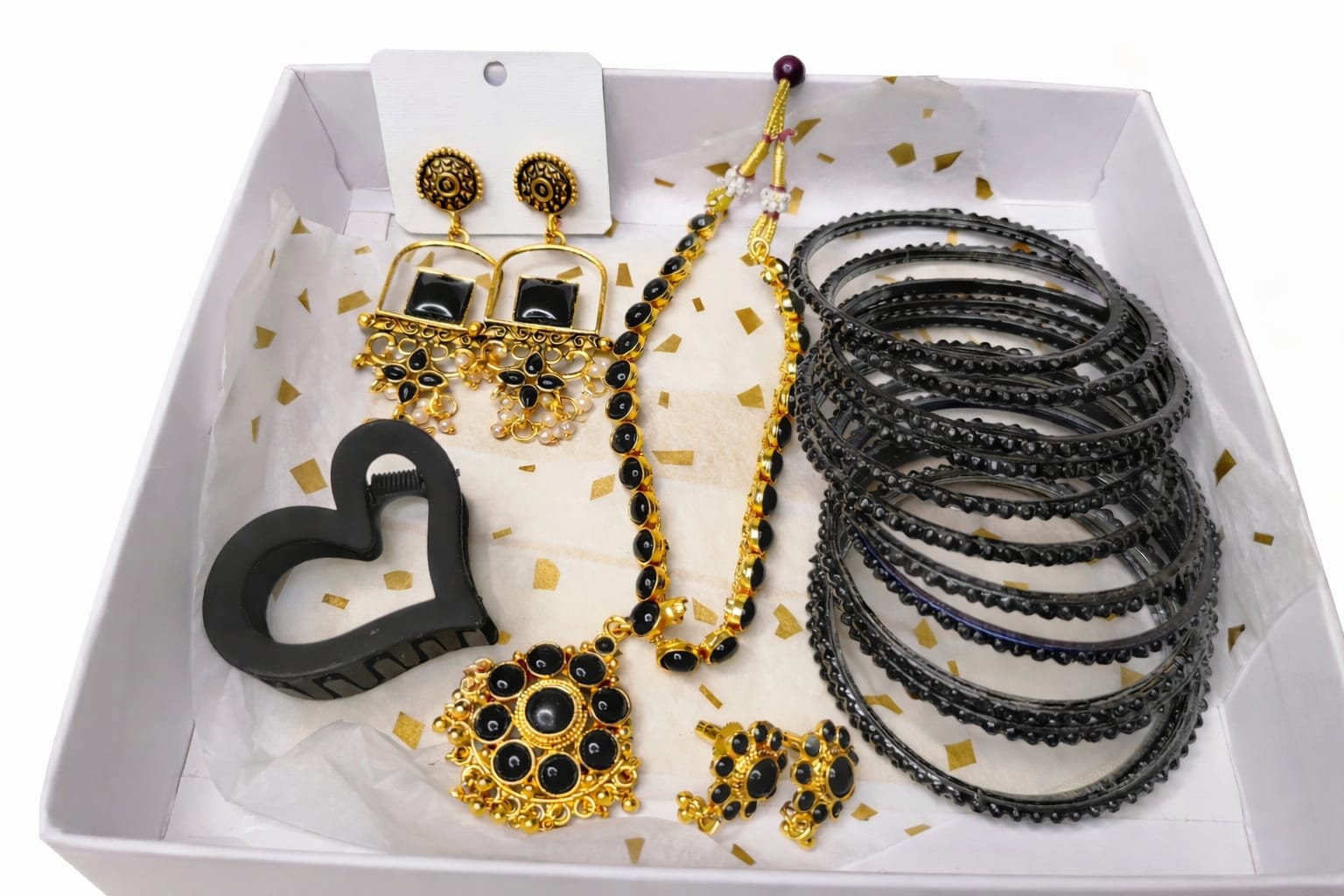 Glass bangles combo set