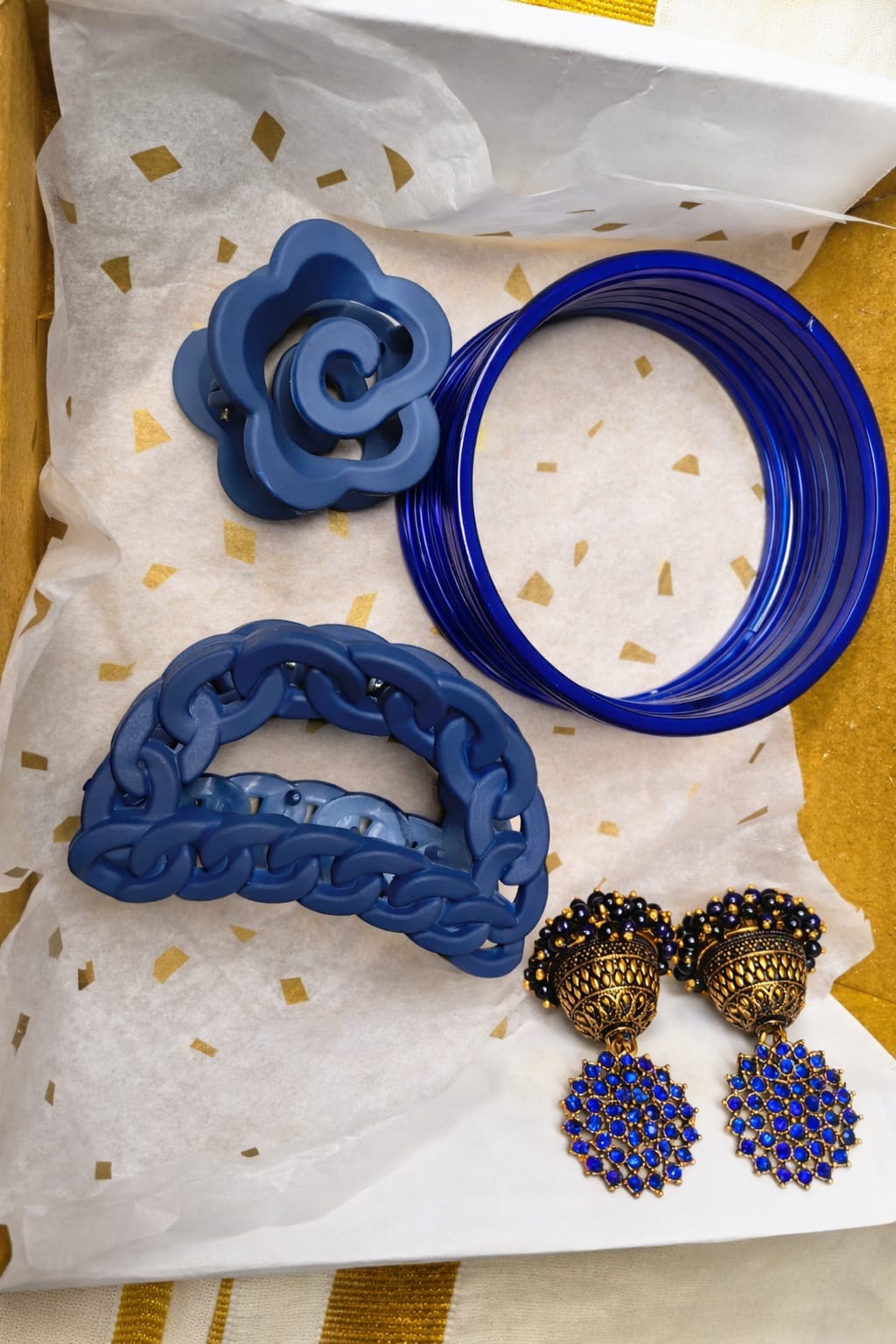 Glass bangles combo set