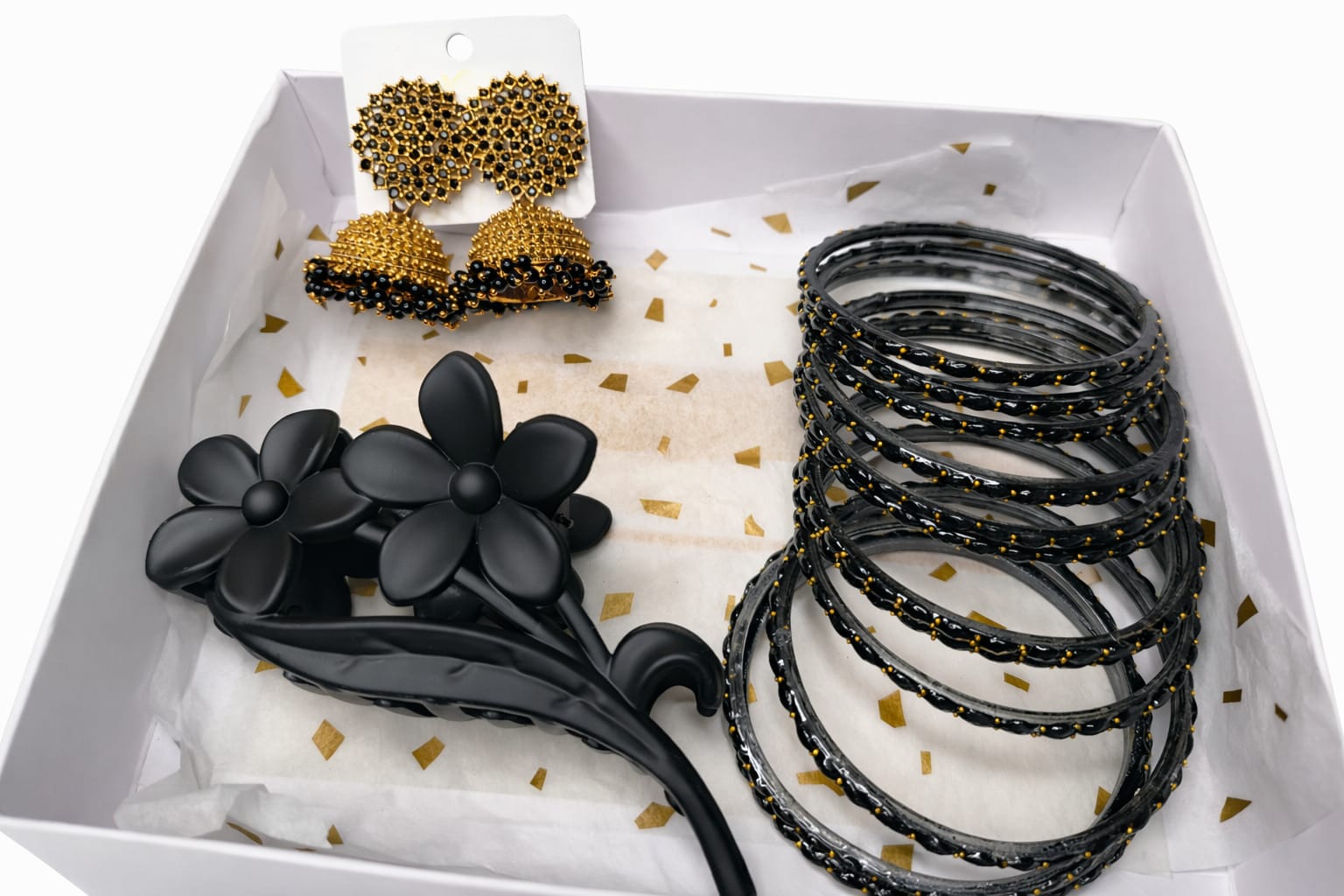 Glass bangles combo set