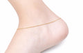 Gold covering simple chain anklet