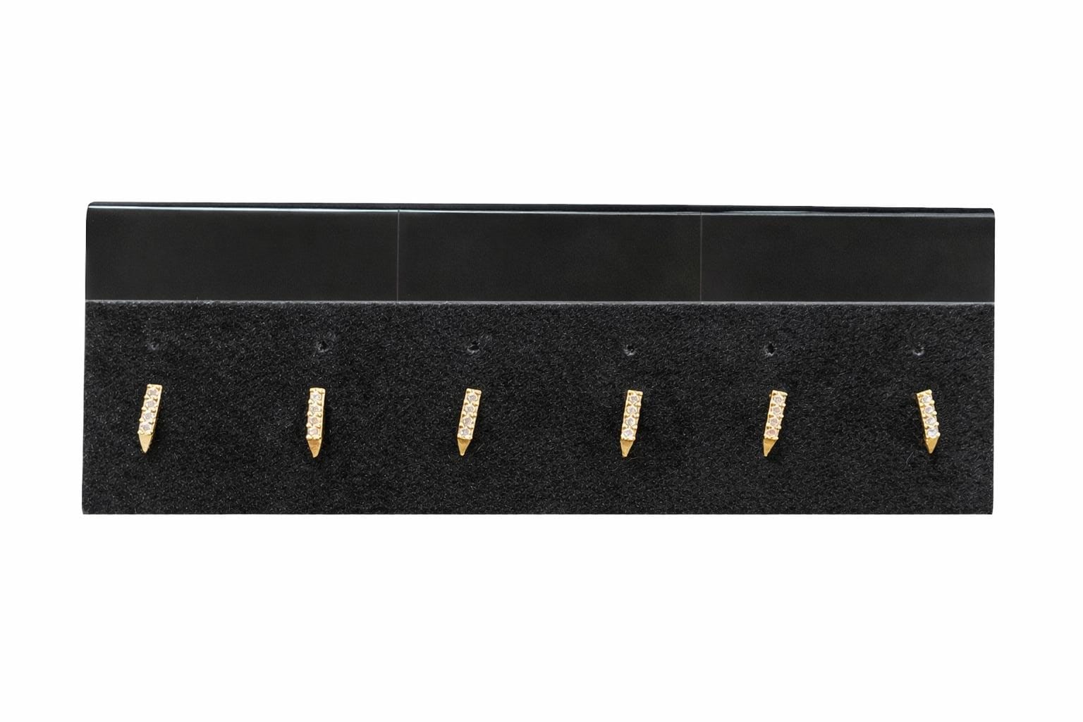 J shaped half ring nose pin/second stud