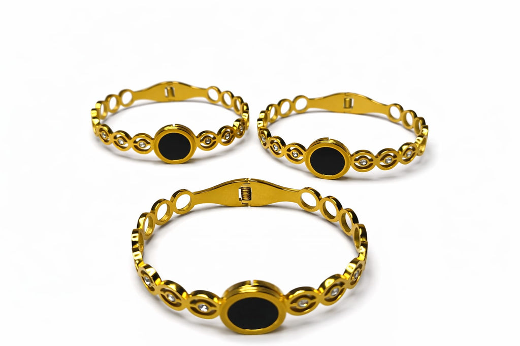 Anti tarnish Adjustable circle designed kada Bangles