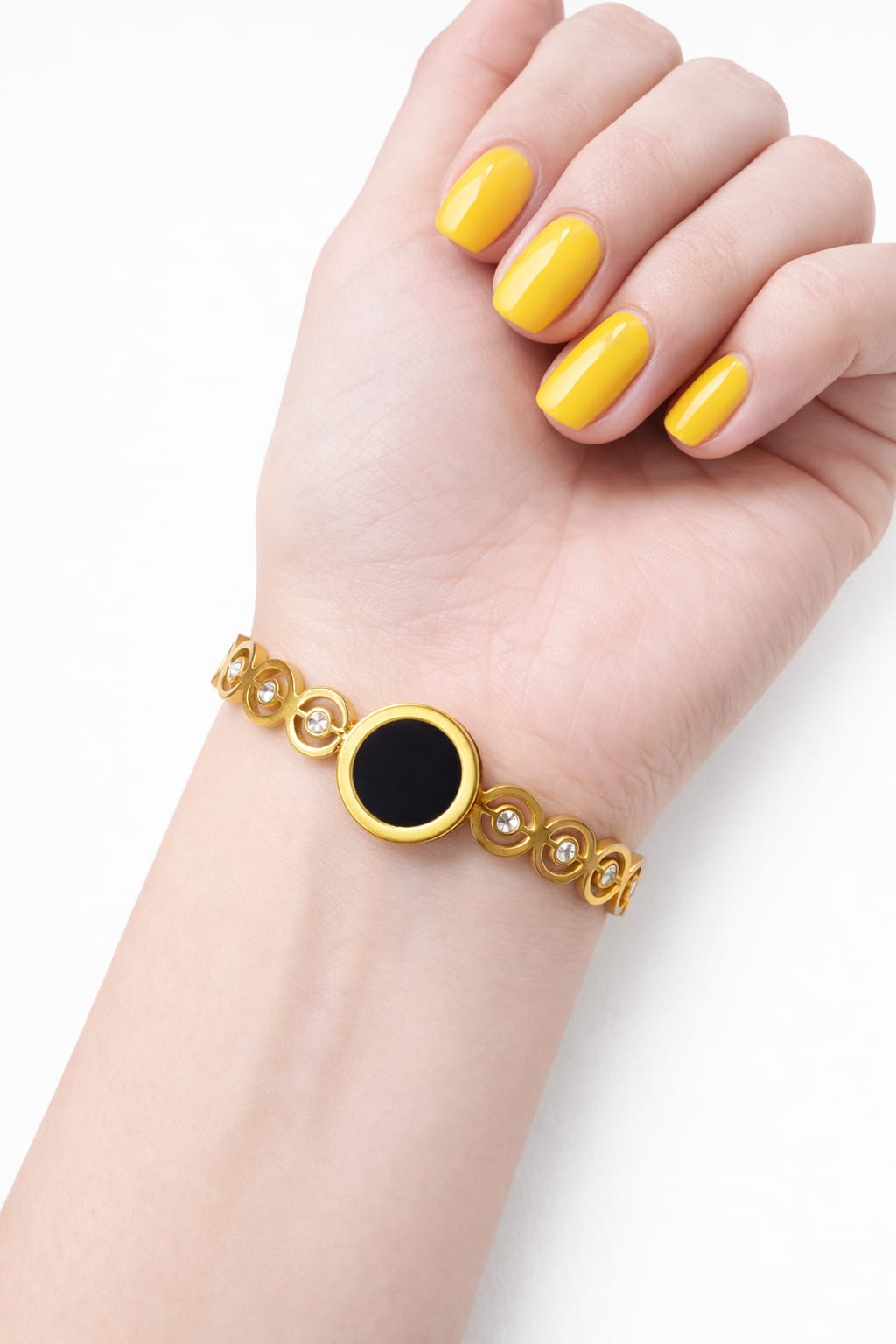 Anti tarnish Adjustable circle designed kada Bangles