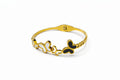 Anti tarnish Adjustable Black and white small and big butterfly designed kada Bangles
