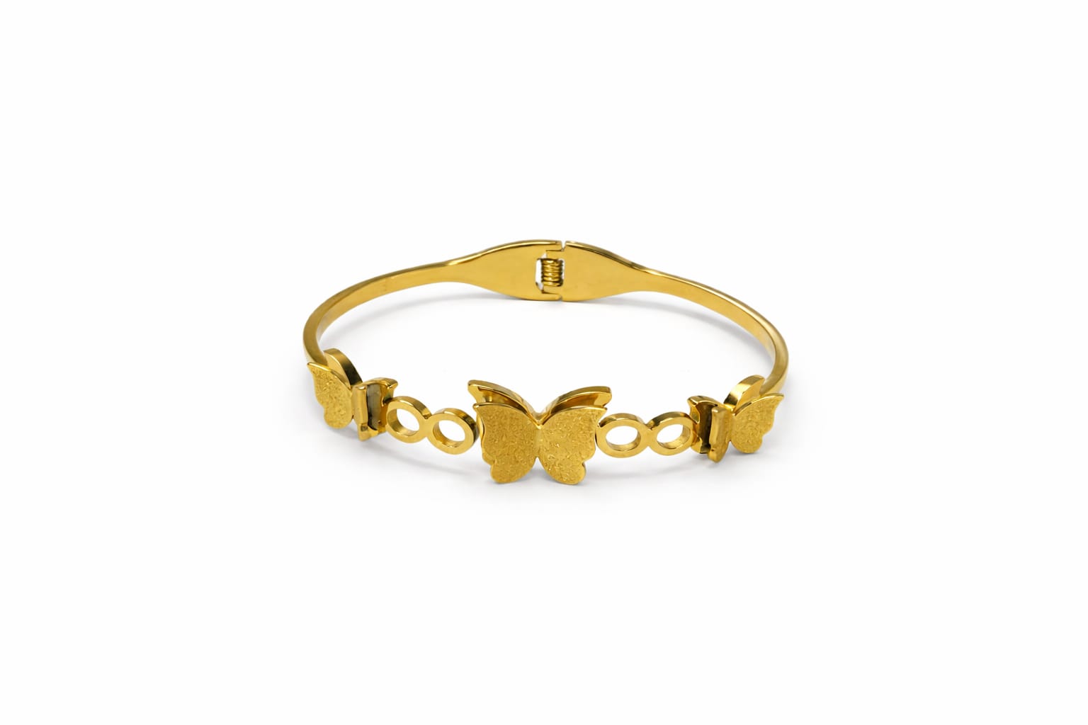 Anti tarnish Adjustable golden small and big butterfly designed kada Bangles