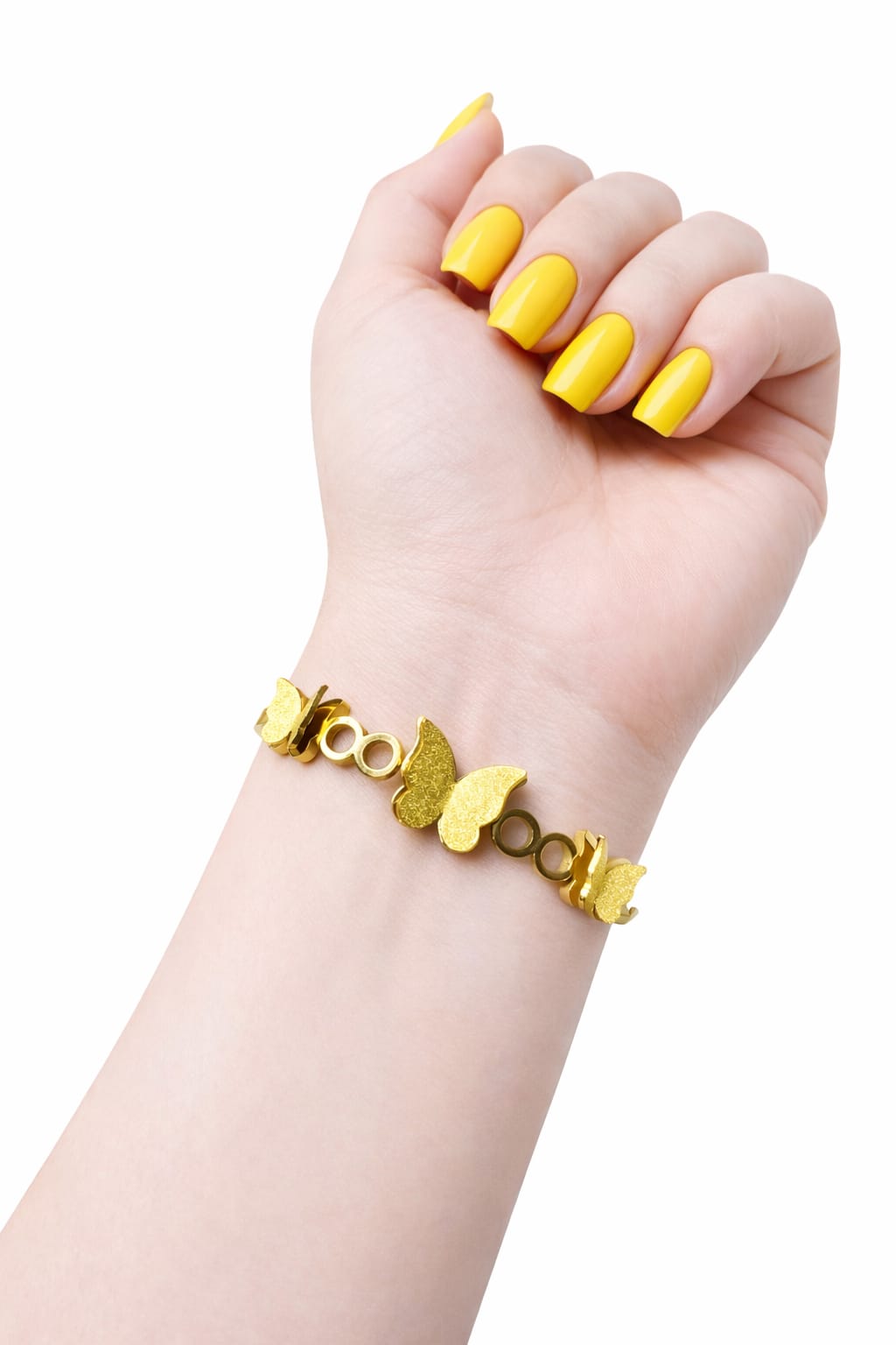 Anti tarnish Adjustable golden small and big butterfly designed kada Bangles