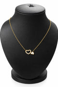 Simple white heart shaped Anti tarnish neck piece