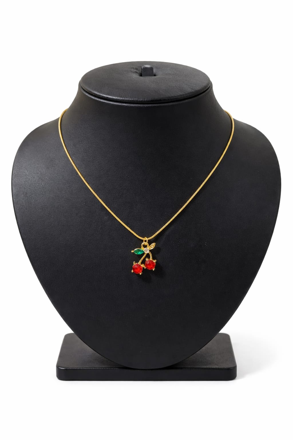 Anti tarnish simple chain cherry desinged pendent neck piece