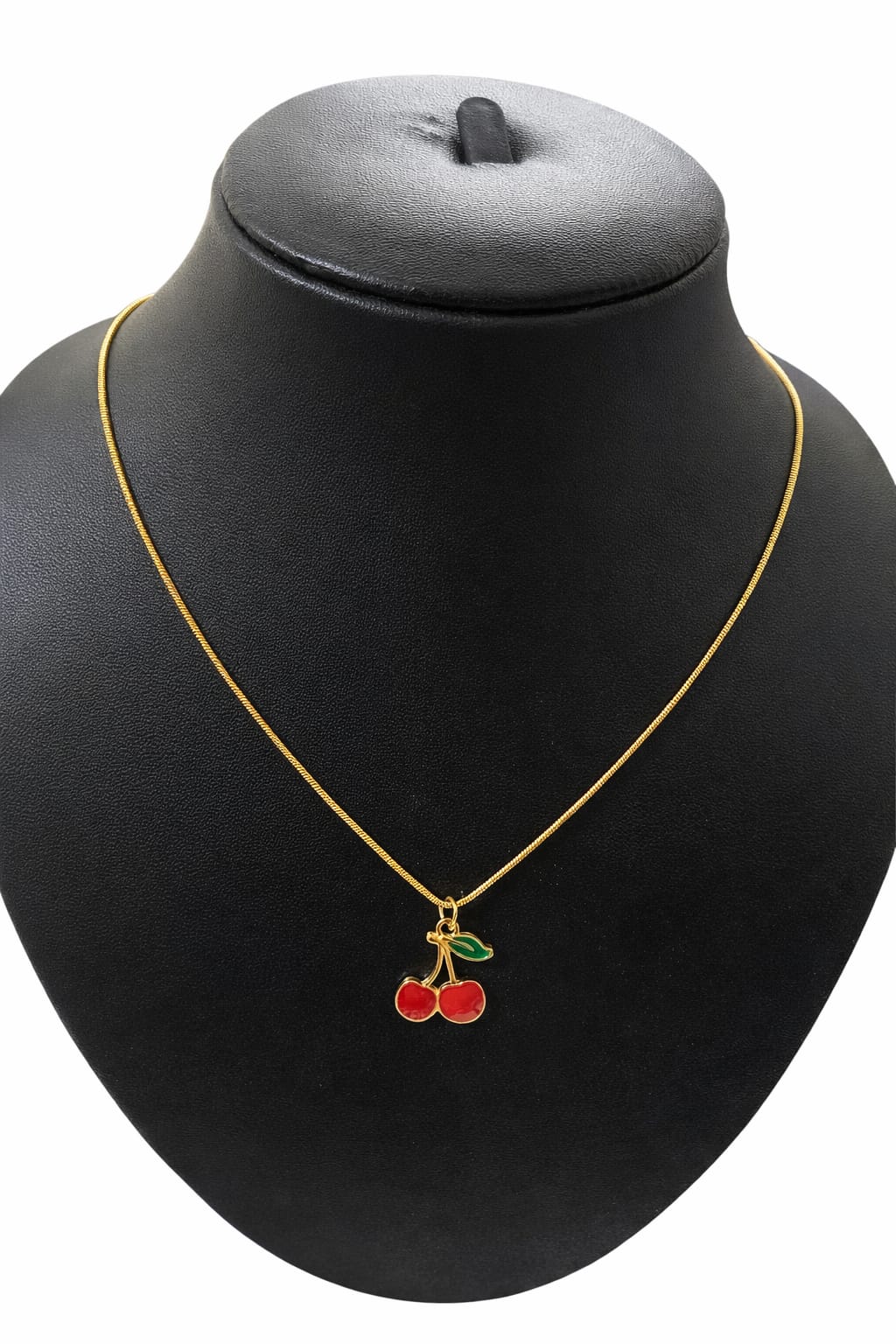 Anti tarnish simple chain cherry desinged pendent neck piece