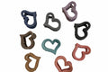 Heart designed simple hair clutches