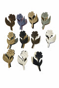 Flower with leaf designed hair clutches