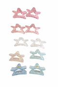 Premium Quality pastel shade star hair clips
