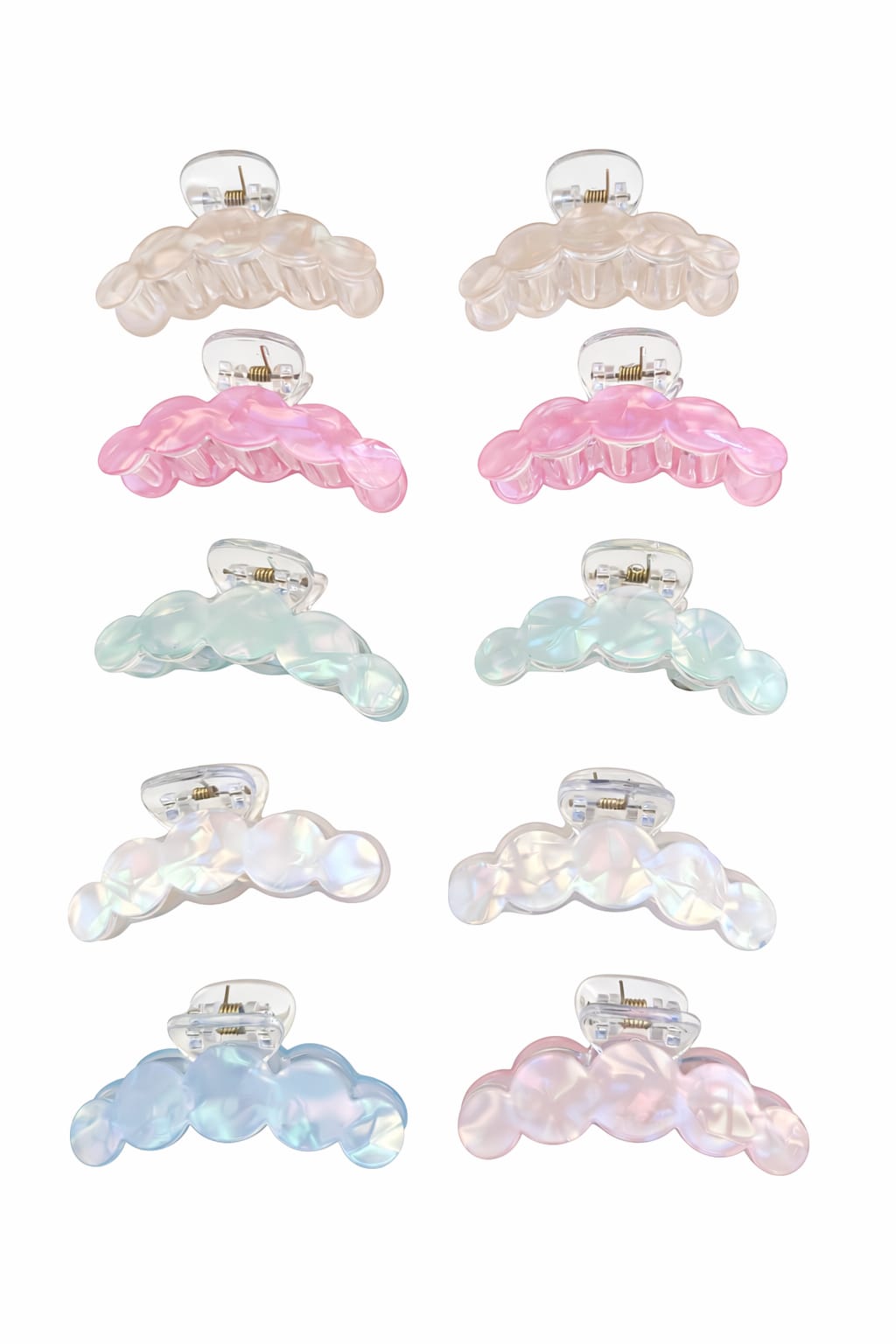 Premium Quality Pastel shade hair clutches