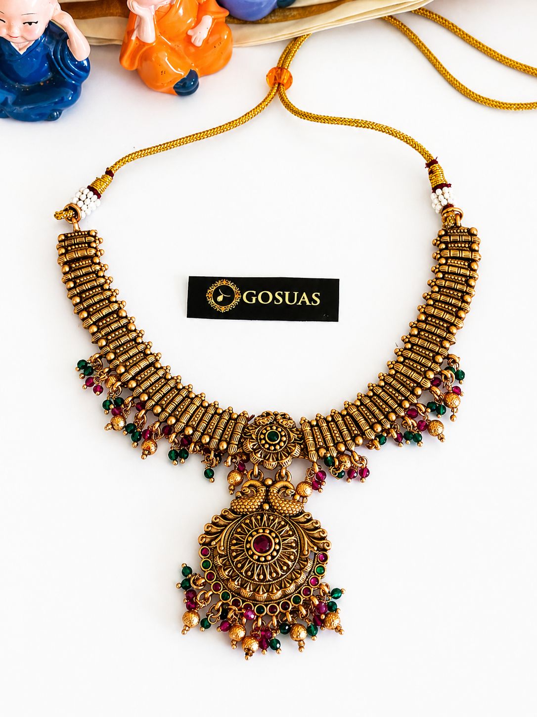 Bridal heavy Antique temp Necklace