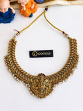 Bridal Antique temp Necklace with white stones