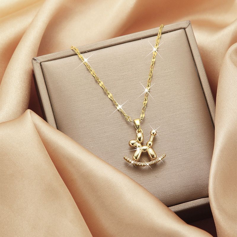 New Stock! Modern thinking balloon dog necklace