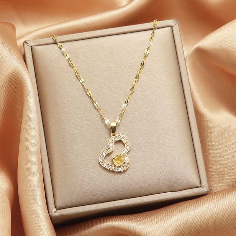 New Stock! Yellow diamond guard necklace