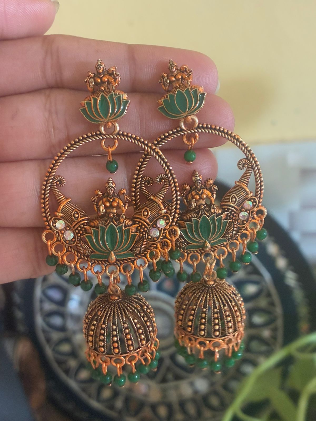 Lotus temple designed hanging jimukha