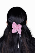 stone hanging hair bow