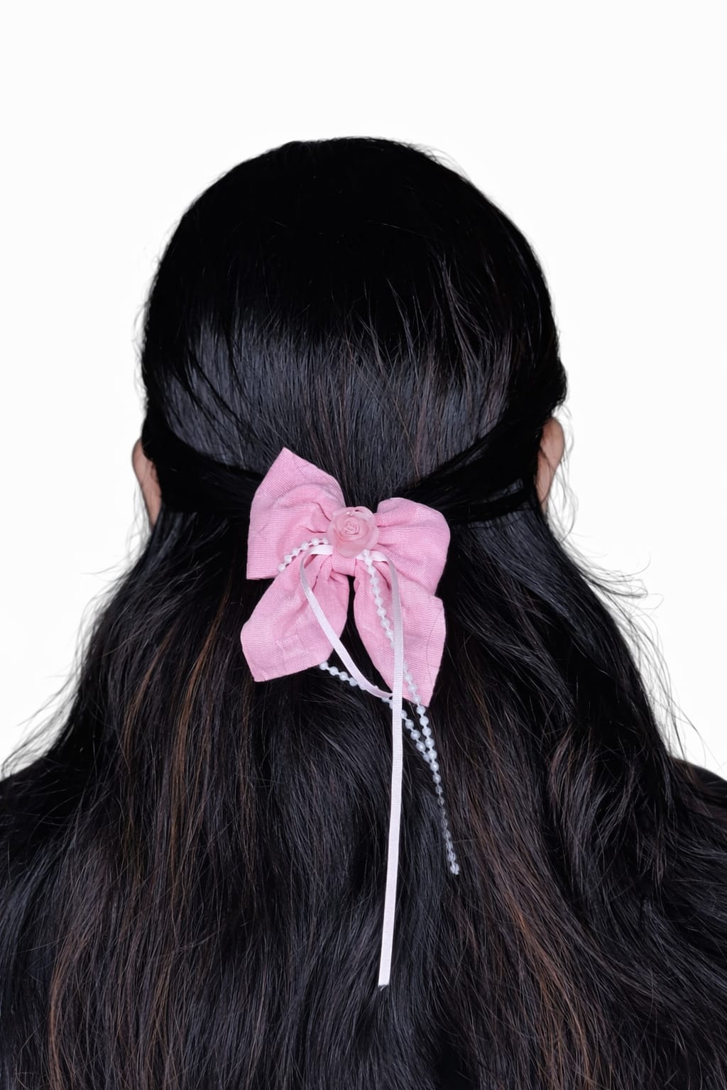 stone hanging hair bow