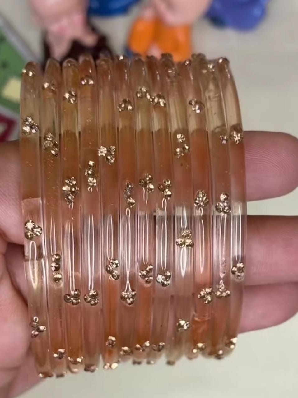 Glitter kuppivala/ glass bangles