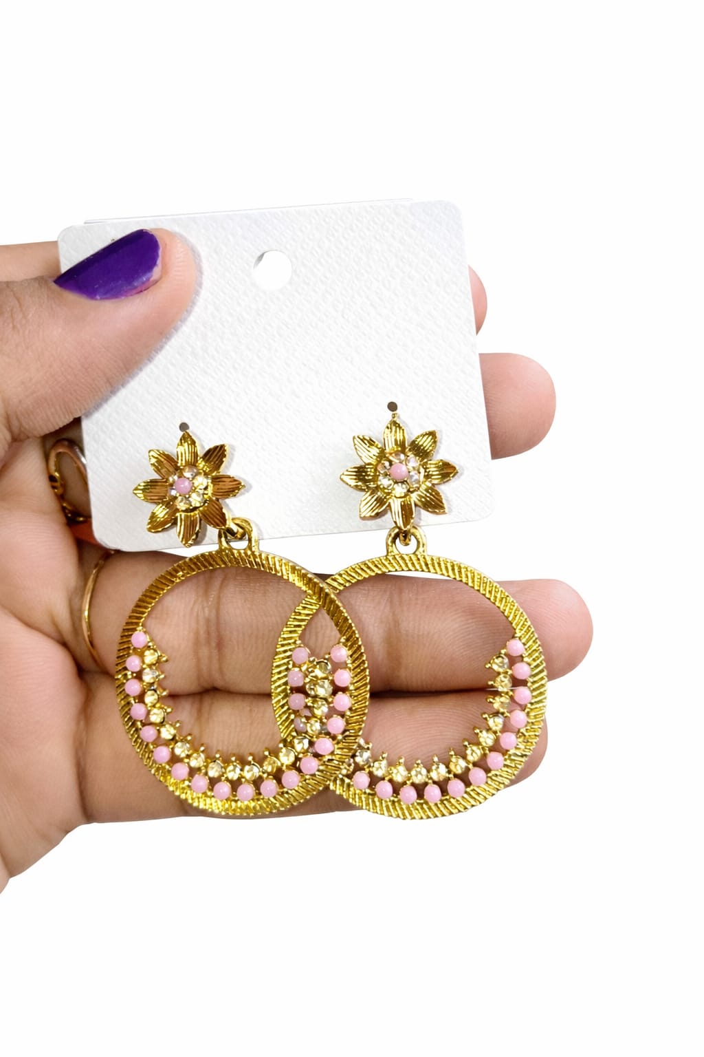 Flower stud earnings