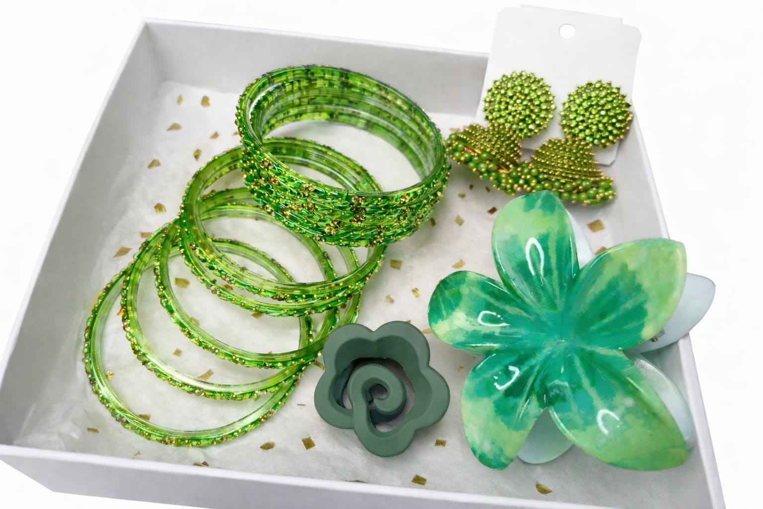 Glass bangles combo set