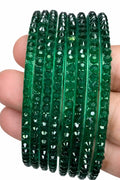 Glass bangles in ball designs