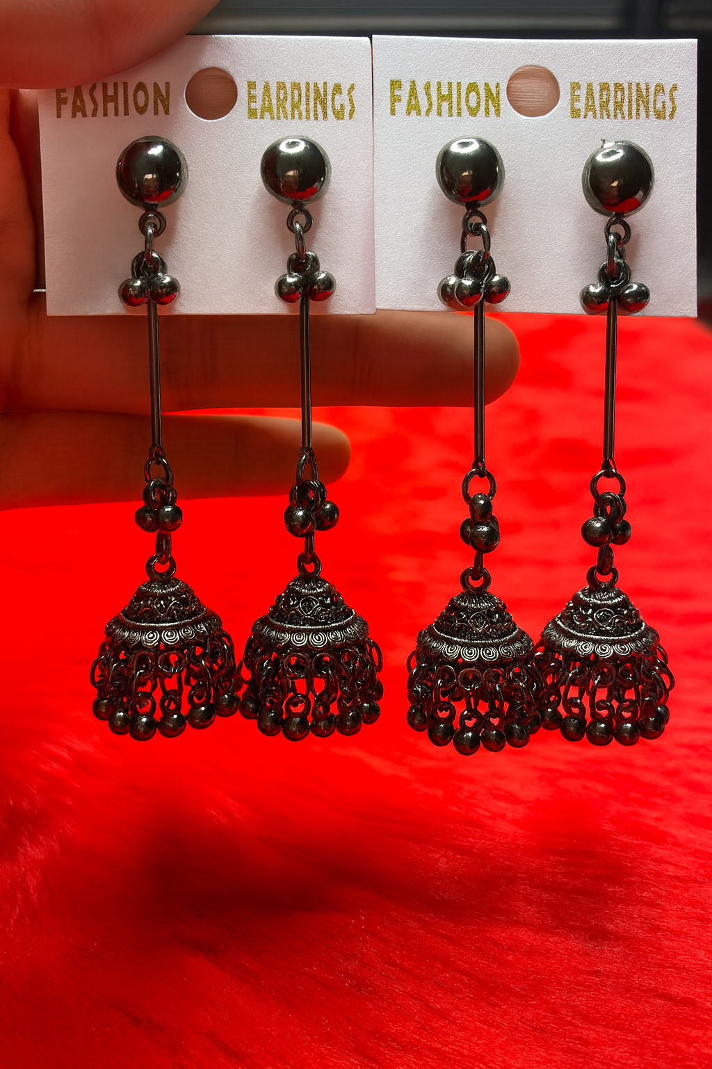 NEW ARRIVAL Black Metal Hanging Ear rings