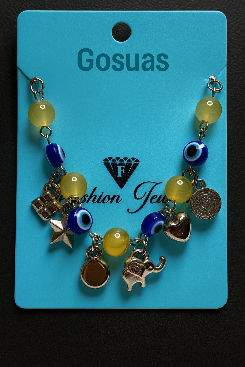 NEW STOCK| Beautiful Bracelet with coloured beads/evileye and hangings