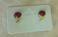 Daily Wear simple earrings|Korean style|Pookie-new Gen|Cherry Red