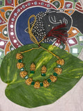 NEW ARRIVAL! Saraswathy motif Multi colour chocker neck piece with ear rings!!