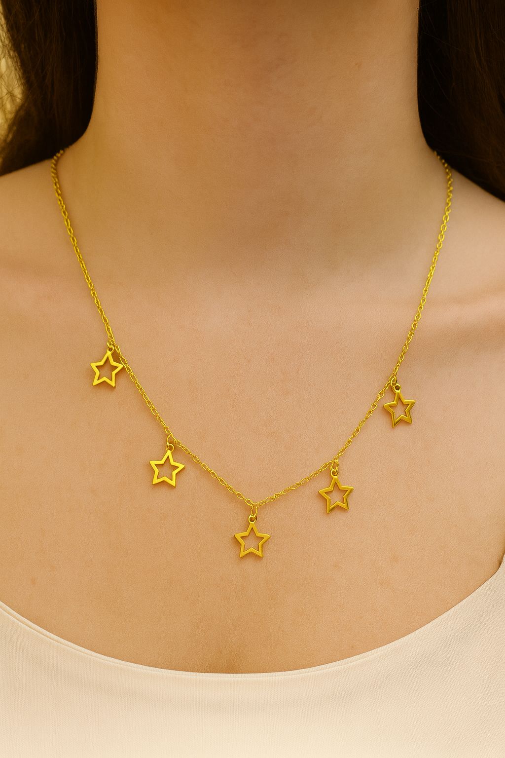 NEW STOCK|Stainless steel gold plated simple neck chain